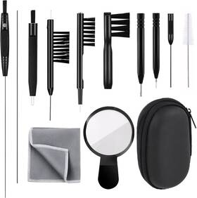 Giococo 313029476498 Hearing Aid Cleaning Kit 13 Pcs Cleaner Black T Giococo 313029476498 Hearing Aid Cleaning Kit 13 Pcs Cleaner Black T