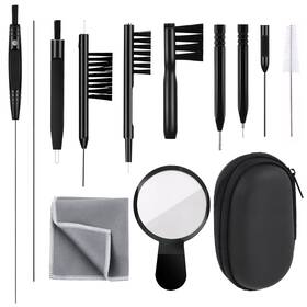 Giococo Zzq-zq027 Hearing Aid Cleaning Kit 13 Pcs Cleaner Black Clean Inch