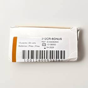Gn Resound 312cr-6gnus Size 312 Brown Hearing Aid Batteries 10 Packs 60 Cells 04/2029