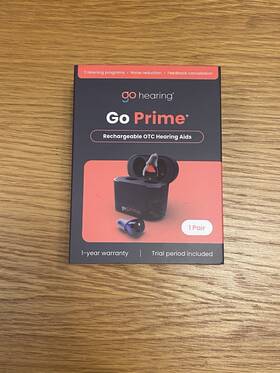 Ghp00001bl Go Hearing Prime Rechargeable Otc Aids New Sealed
