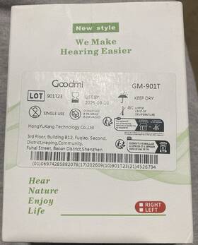 Gm-901t Goodmi Hearing Aid Amplifier Set Black