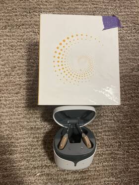 Fac026 H Series Digital Rechargeable Bte-oe Hearing Aids With Case -beige
