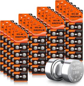 Haofilm-us-lr44-200-qx Haofilm Lr44 Ag13 357 303 Sr44 Premium Alkaline Battery 1.5v Lr44-200pack
