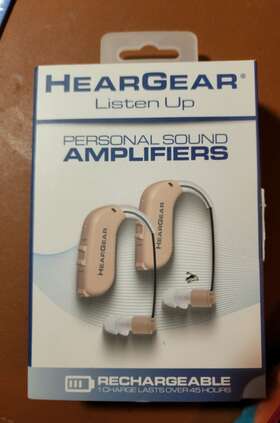 Hear Gear 846430002395 New Heargear 2 Pack Of Rechargeable Personal Sound Hearing Amplifiers Charity Hear Gear 846430002395 New Heargear 2 Pack Of Rechargeable Personal Sound Hearing Amplifiers Charity