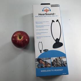 Hspltm1 Hear Sound Nib Platinum Wireless Personal Tv Headset 100 Foot Range Ultra Light