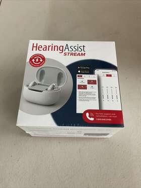 Hearing Assist 850007148928 Hearingassist Stream Rechargeable Full Streaming Bte 2 Piece Kit Gray New In Box Hearing Assist 850007148928 Hearingassist Stream Rechargeable Full Streaming Bte 2 Piece Kit Gray New In Box