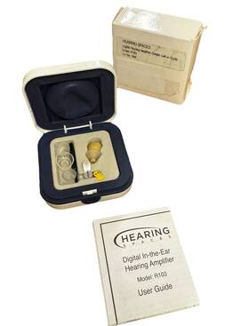 R103 Hearing Spaces Rechargeable In-ear Digital Aid Voice Amplifier New R103 Hearing Spaces Rechargeable In-ear Digital Aid Voice Amplifier New
