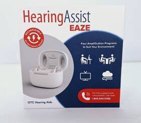 Hearingassist 850046564024 Eaze Ric Rechargeable Otc Hearing Aid Kit Used