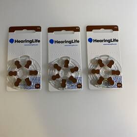 Hl31lt-6 Hearinglife 3 Hearing Life Aid Batteries 1.45v Mercury Free 312 Hl312lt Pack 6 Lfdb