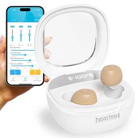 Hearivo 199284651418 Rechargeable Hearing Aids Bluetooth Enabled Noise Cancelling With App Contr