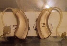 1307430 Hi Beige Behind The Ear Bte Hearing Aid Pair For Both Ears