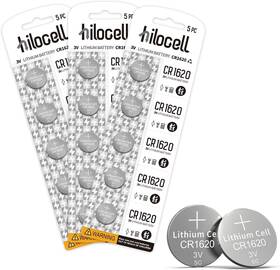 Hl-1620-15 Hilocell Cr1620 Lithium 3v Coin Battery 15 Pack 3 Volt Cr 1620 Button Cell