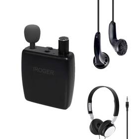 18-pro I-roger #18-pro Hearing Assist/sound Amplifier With Headphone And Microphone