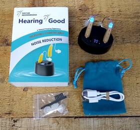 Iadr Hearing 914384523768 Aids/amplifier For Seniors Rechargeable Behind-the-ear Beige