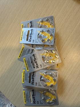 Icelltech A10 809052731663 Size 10 Hearing Aid Batteries - 11 Packs Of 66
