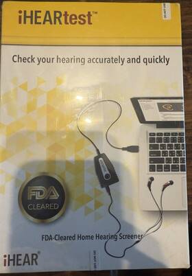 D0051-02 Ihear Test Home Hearing Screener Accurate And Quick - Sealed Nt 4598