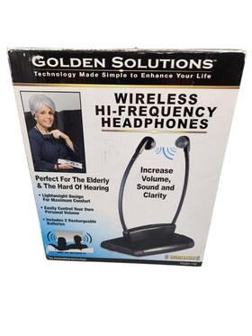 Itgsh-150 Innovative Technologies Golden Solutions Wireless Hearing Assistant Tv Headphones Infrared New