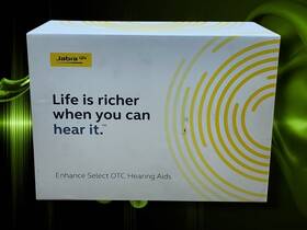 Jabra 708296347902 Enhance Select 500 Otc Hearing Aids Silver Rechargeable Bluetooth Le