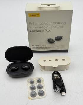 B0bklw3ks6 Jabra Enhance Plus Otc Rechargeable Hearing Aids With Mic And Speakers Dark Grey