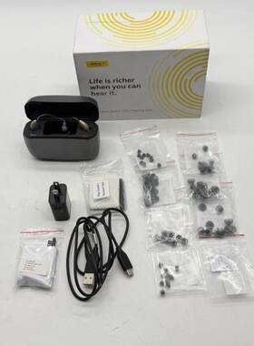 B0d5wxpxh1 Jabra Enhance Select 300 Otc Hearing Aids Bluetooth - Gold For Parts