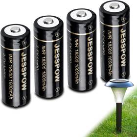18500 Jesspow 613464783497 Rechargeable Batteries Imr Li-ion Battery 1600mah