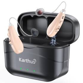 Karthus 100h Rechargeable Hearing Amplifier For Seniors Noise Reduction Skin Color
