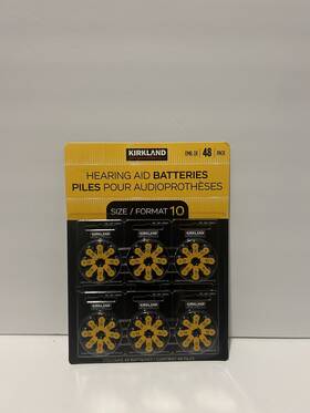 Kirkland 096619215881 48 Pack Hearing Aid Batteries Size/format 10 New