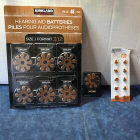 Kirkland 196633895813 Hearing Aid Batteries #312 64 Count