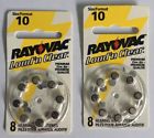L10za-8 Rayovac Loud Clear Hearing Aid Batteries Volt Replaces 059158036423