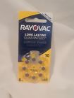 L10za-8zmb Rayovac Pkg Of Hearing Aid Batteries Expires Mar