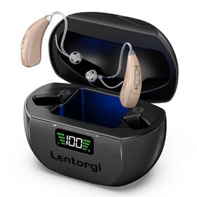 C-uv-1 Lentorgi Hearing Aids With Uv Cleaning Light Rechargeable Otc For Senior