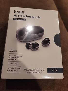 Lexie 810153660828 H1 Rechargeable Bluetooth App Controlled Hearing Buds Full Streaming