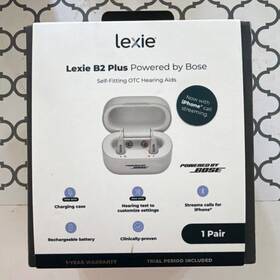 98-0020-07 Lexie B2 Plus Powered By Bose Hearing Aids White Bluetooth Rechargeable