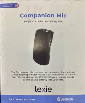 Lexie Lumen 850022464058 Companion Microphone Hearing Aid - Black
