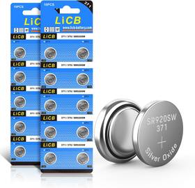 Sr920sw Licb 615116330110 20 Pack 371 370 Ag6 Battery 1.5v Button Cell Watch Batteries