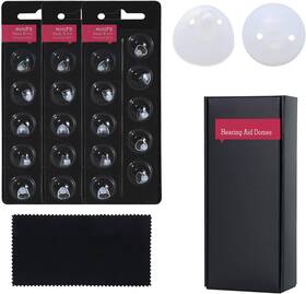 Likoda Tek 445045539550 Hearing Aid Domes For Oticon Minifit Double Vent Bass 3 Packs 8mm Unive