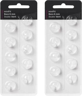 Likoda Tek 726084906129 Hearing Aid Domes For Oticon Minifit Double Vent Bass 2 Packs 6mm Univ Likoda Tek 726084906129 Hearing Aid Domes For Oticon Minifit Double Vent Bass 2 Packs 6mm Univ