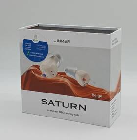 F910a Linner 860012145164 Saturn In-the-ear Otc Hearing Aids Beige Model New Open Box