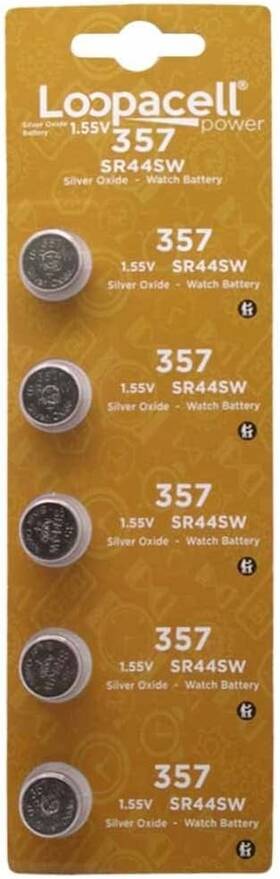 4332793964 Loopacell 10 Pack 357 Ag13 Lr44 Button Cell Silver Oxide Batteries