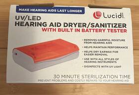 Lucid 812944027650 Brand New Audio Uv/led Hearing Aid Dryer/sanitizer Tested Lucid 812944027650 Brand New Audio Uv/led Hearing Aid Dryer/sanitizer Tested