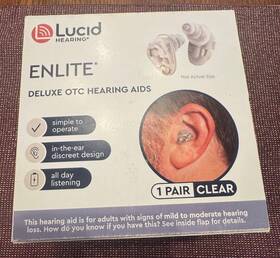 Lucid 846430005587 Hearing- Otc Enlite Deluxe Hearing Aids Clear Lucid 846430005587 Hearing- Otc Enlite Deluxe Hearing Aids Clear