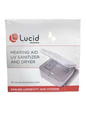 Hlt-led-dryer2-wh Lucid Hearing Aid Uv Sanitizer Dryer New