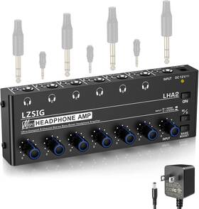 Lha2 Lzsig Headphone Amplifier 6 Channel Metal Stereo Audio Medium 6-channel