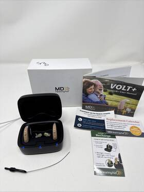 H210308204 Md Volt Series H Hearing Aid With Charging Case Original Box And Manual H210308204 Md Volt Series H Hearing Aid With Charging Case Original Box And Manual