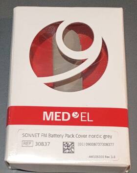 Med El 30837 Med-el Sonnet Fm Battery Pack Cover Nordic Grey New Open Box