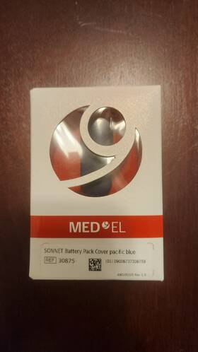 30875 Med-el New Sonnet Battery Pack Cover Pacific Blue 30875 Med-el New Sonnet Battery Pack Cover Pacific Blue