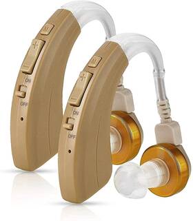3e-7iat-p0l0 Medca 1 Digital Hearing Amplifier Pair Bte Left And Right Sound Aids Multicolor