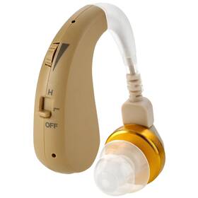 A0-3ub1-9fkv Medca Wfs Small Rechargeable Digital Hearing Amplifier With 3 Earplugs Beige