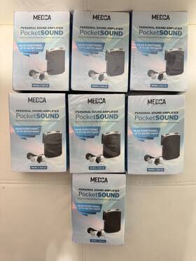 Ava-16 Medca Personal Sound Amplifier Pocketsound Lot Of 7