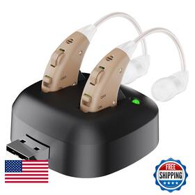 Medca B07qndl29c Digital Hearing Amplifier - Pair Of 2 Noise Cancelling One Touch Volume Control